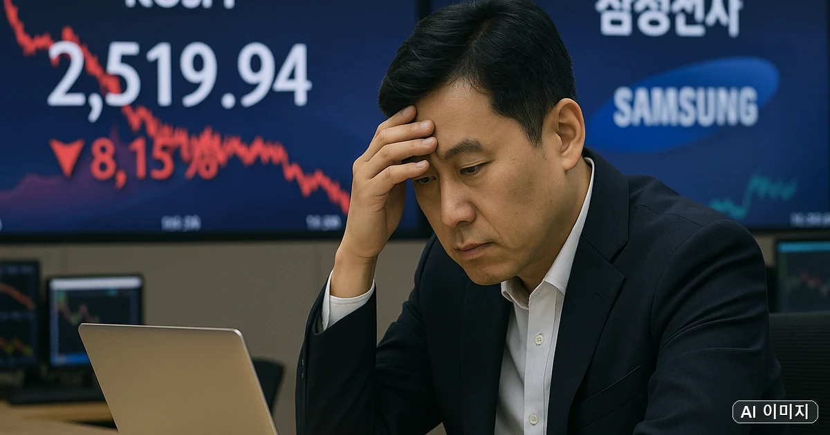 코스피 장중 8% 급락…미국 반도체주 약세에 서킷브레이커 발동 · 본문 이미지